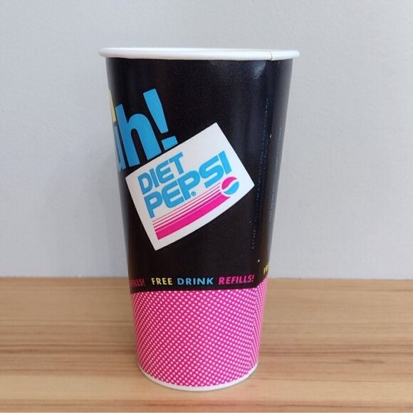 Vintage 90s Unused Taco Bell Wax Paper Cup You Got The Right One Baby Diet Pepsi - Picture 2 of 9